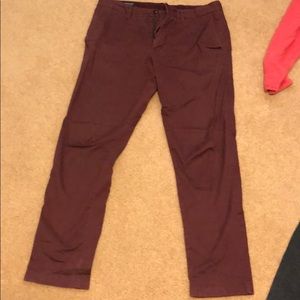 MAROON slim fit pants